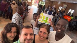 un momento di accoglienza in Benin alla Saint Camille De Lellis